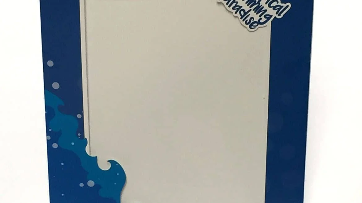 Ornate gold picture frame on white background