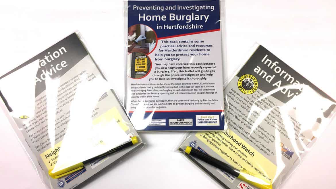 UK police information kit materials